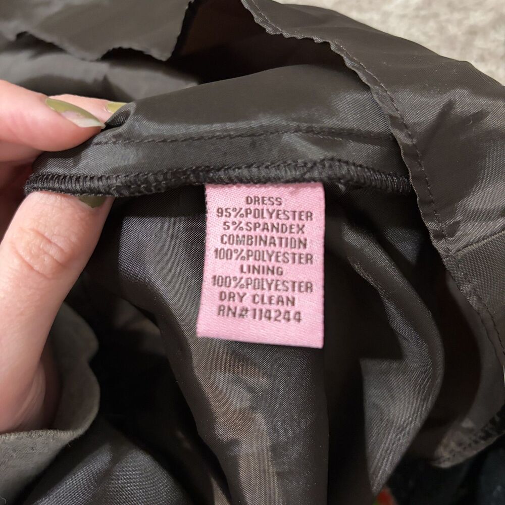 Eliza J Chocolate Brown V-Neck Midi Dress - Picture 4 of 6